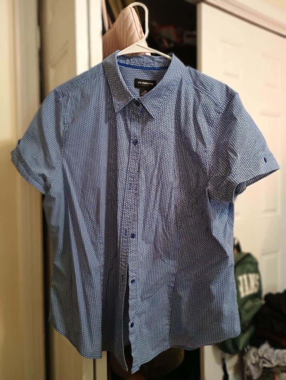 Liz Claiborne Blue Dot Career Blouse